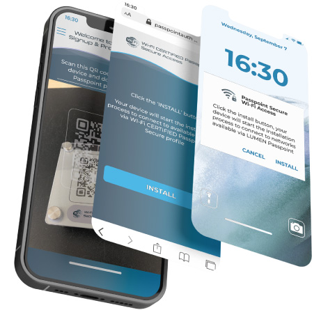 Ricevi il link per creare un tuo profilo Wi-Fi sicuro
