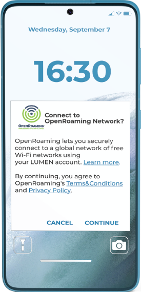 Lumen OpenRoaming